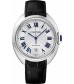 Cartier Cle Silvered Flinque Dial Steel Mens Watch Replica WGCL0005