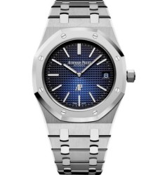 Replica Audemars Piguet Royal Oak Extra-Thin Titanium Platinum Blue 15202IP.OO.1240IP.01