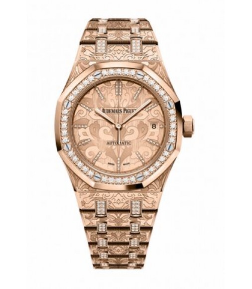 Replica Audemars Piguet Royal Oak Selfwinding Rose Gold & Diamonds 15456OR.ZG.1251OR.01