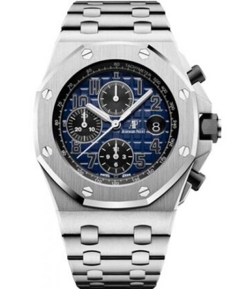 Replica Audemars Piguet Royal Oak Offshore 26470PT.OO.1000PT.02 Platinum Smoked