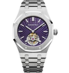 Replica Audemars Piguet Royal Oak Ultra Thin Tourbillon Stainless Steel Plum Evolutive 26522ST.OO.1220ST.01