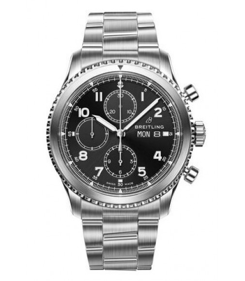 Breitling Navitimer 8 Chronograph Black Dial Steel Bracelet A13314101B1A1 Replica Watch