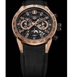 TAG Heuer CBG2051.FC6426 Carrera Calibre Heuer 02 43 Rose Gold/Alligator