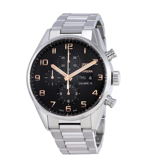 Tag Heuer Carrera Black Dial Automatic Mens Chronograph replica