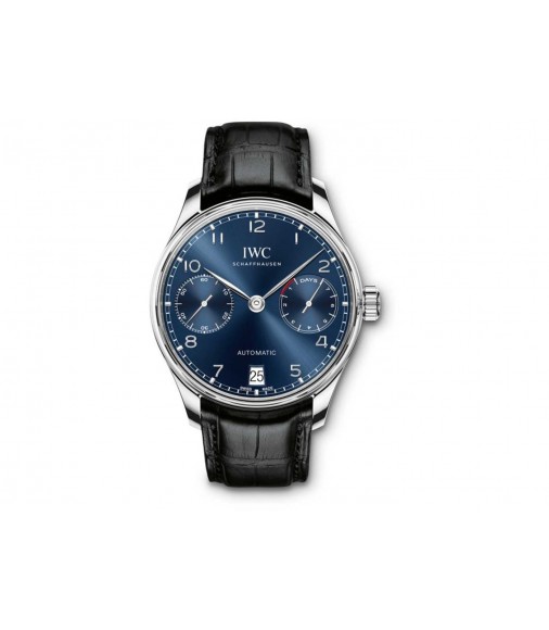 IWC Portugieser Chronograph Automatic Blue Dial Mens IW500710 Replica Watch