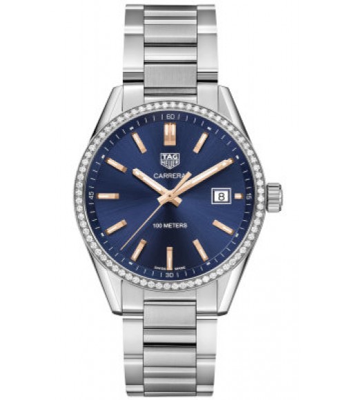 Tag Heuer Carrera Blue Dial Ladies Replica Watch