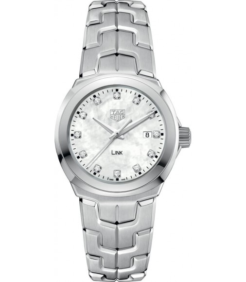 Tag Heuer Link Mother of Pearl Diamond Dial Ladies Replica Watch