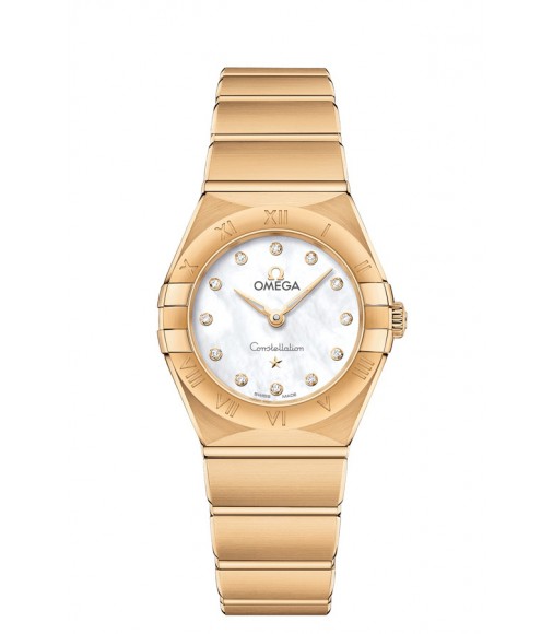 OMEGA Constellation Yellow gold Diamonds Replica Watch 131.50.25.60.55.002