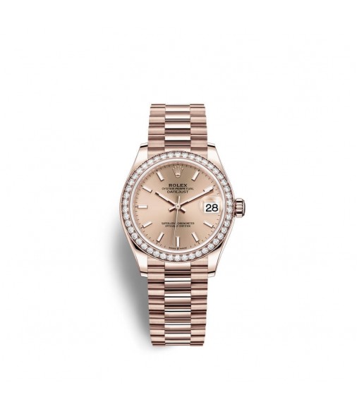 Replica Rolex Datejust 31 18 ct Everose gold M278285RBR-0018