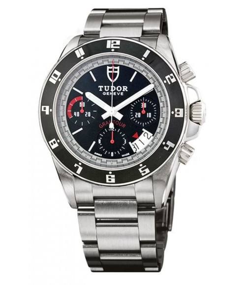 Copy Tudor Grantour Chrono 20350N-95720 White Mens