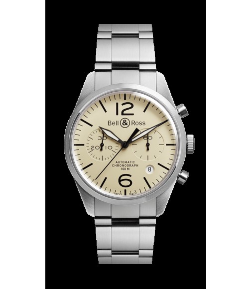 Copy Bell & Ross Vintage Original Men's BRV126-BEI-ST/SST