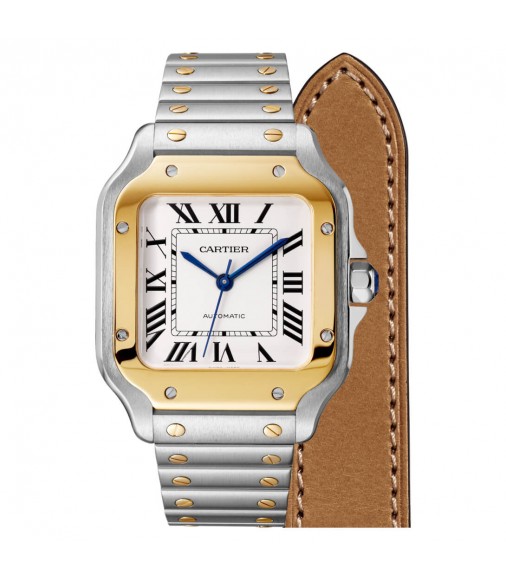 Replica Cartier Santos Medium Steel & Yellow Gold W2SA0016