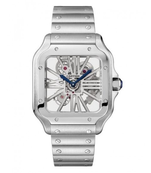 Replica Cartier Santos De Cartier Large Skeleton WHSA0015