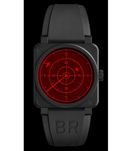 Replica Bell & Ross Instruments BR 03-92 Red Radar Ceramic BR0392-RRDR-CE-SRB