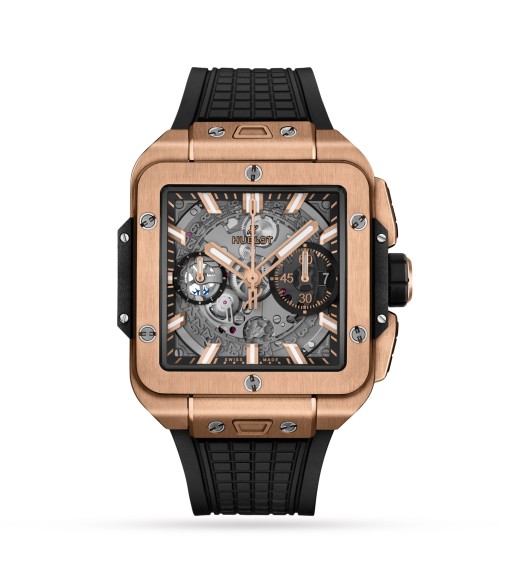 Hublot Square Bang Unico King Gold 42mm Mens Watch 821.OX.0180.RX