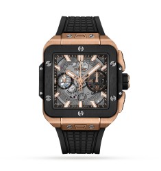 Hublot Square Bang Unico King Gold Ceramic 42mm Mens Watch 821.OM.0180.RX