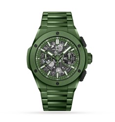 Hublot Big Bang Integrated Green Ceramic 42mm Mens Watch 451.GX.5220.GX