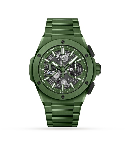 Hublot Big Bang Integrated Green Ceramic 42mm Mens Watch 451.GX.5220.GX