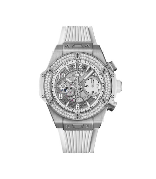 Hublot Big Bang Unicon Titanium White Diamonds 42mm Mens Watch 441.NE.2011.RW.1104