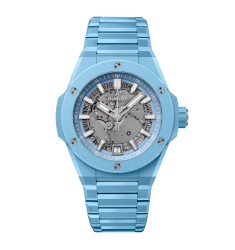 Hublot Big Bang Integrated Time Only Sky Blue Ceramic 40mm Limited Edition Mens Watch Grey 456.EX.5120.EX