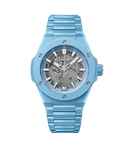 Hublot Big Bang Integrated Time Only Sky Blue Ceramic 40mm Limited Edition Mens Watch Grey 456.EX.5120.EX