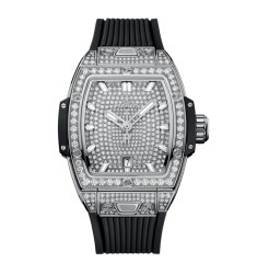 Hublot Spirit Of Big Bang Steel Full Pave 32mm Unisex Watch 682.SX.9000.RX.1604