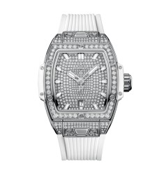 Hublot Spirit Of Big Bang Steel White Full Pave 32mm Unisex Watch 682.SE.9000.RW.1604