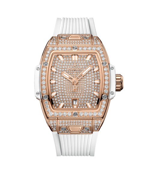 Hublot Spirit Of Big Bang King Gold White Full Pave 32mm Unisex Watch 682.OE.9000.RW.1604