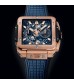 Hublot Square Bang Unico King Gold Blue 42mm Mens Watch 821.OX.5180.RX