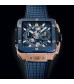 Hublot Square Bang Unico King Gold Blue Ceramic 42mm Mens Watch 821.OL.5180.RX