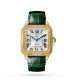 Cartier Santos De Cartier Watch Santos Watch Medium Mechanical Movement With Automatic Winding Leather Yellow Gold WJSA0013