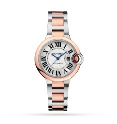 Cartier Ballon Bleu De Cartier Watch 33mm Mechanical Movement With Automatic Winding Steel Rose Gold W2BB0032