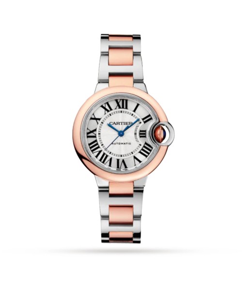 Cartier Ballon Bleu De Cartier Watch 33mm Mechanical Movement With Automatic Winding Steel Rose Gold W2BB0032