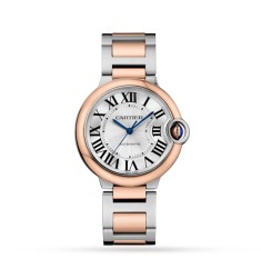 Cartier Ballon Bleu De Cartier Watch 36 Mm Mechanical Movement With Automatic Winding. Steel Case Rose Gold W2BB0033