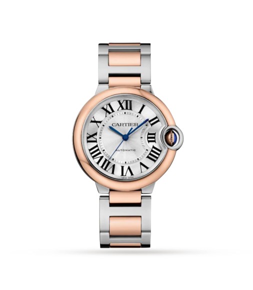 Cartier Ballon Bleu De Cartier Watch 36 Mm Mechanical Movement With Automatic Winding. Steel Case Rose Gold W2BB0033