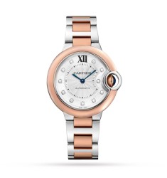 Cartier Ballon Bleu De Cartier Watch 33mm Mechanical Movement With Automatic Winding Steel Rose Gold W3BB0021