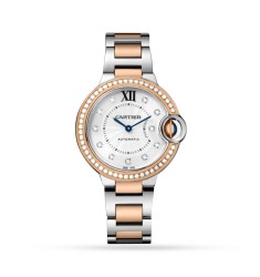 Cartier Ballon Bleu De Cartier Watch 33mm Mechanical Movement With Automatic Winding Steel Rose Gold W3BB0023