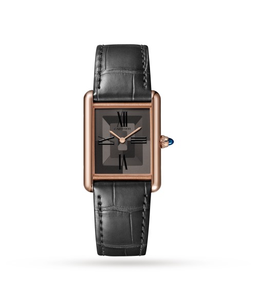 Cartier Tank Louis Cartier Watch Large Manufacture Mechanical Movement With Manual Winding Rose Gold WGTA0092