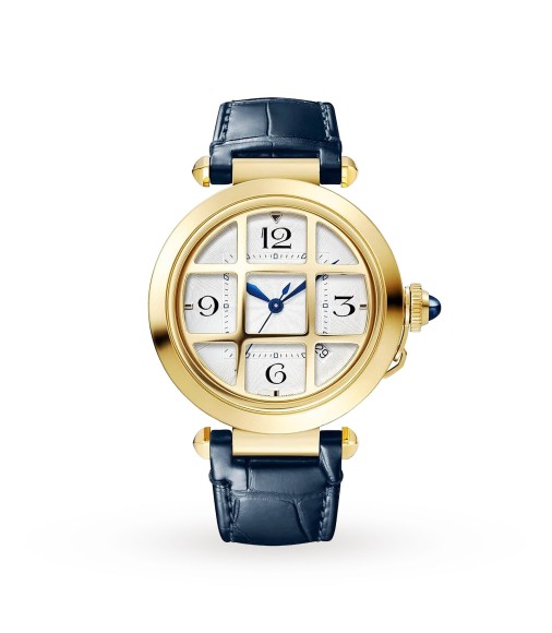 Cartier Pasha De Cartier 41mm Automatic Movement Yellow Gold Interchangeable Leather Straps WGPA0019