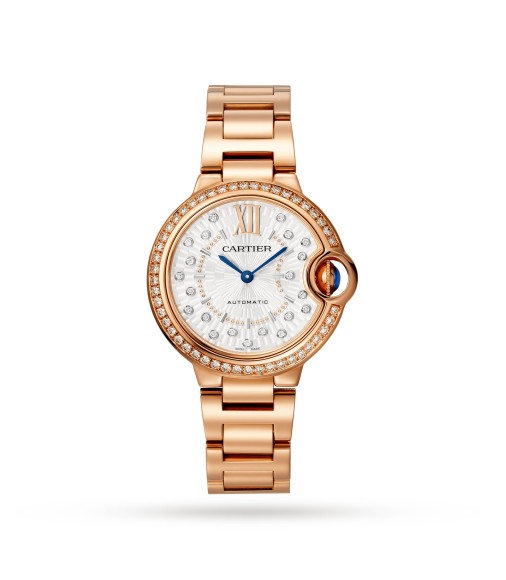 Cartier Ballon Bleu De Cartier Watch 33mm Self-Winding Mechanical Movement Rose Gold WJBB0082