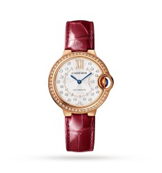 Cartier Ballon Bleu De Cartier Watch 33mm Self-Winding Mechanical Movement Rose Gold WJBB0080