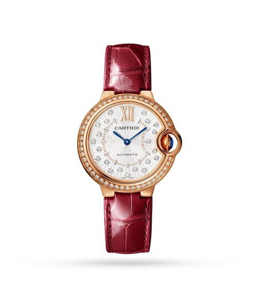 Cartier Ballon Bleu De Cartier Watch 33mm Self-Winding Mechanical Movement Rose Gold WJBB0080