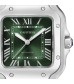 Cartier Santos de Cartier Watch Medium Steel Automatic Interchangeable Leather Strap WSSA0061