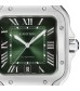 Cartier Santos de Cartier Watch Large Steel Automatic Interchangeable Leather Strap WSSA0062