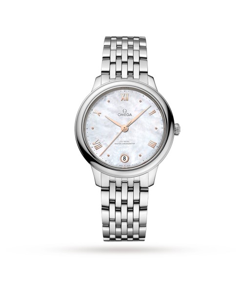 Omega De Ville Prestige Co-Axial Master Chronometer 34mm Ladies Watch Mother Of Pearl O43410342005001