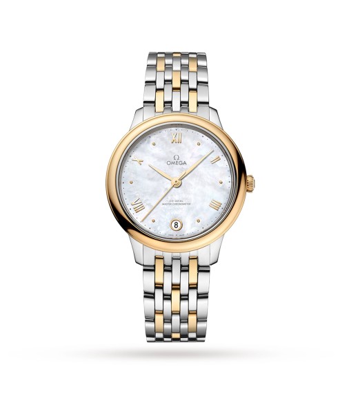 Omega De Ville Prestige Co-Axial Master Chronometer 34mm Ladies Watch White O43420342005002