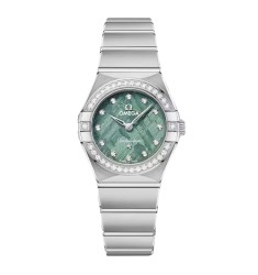 Omega Constellation 25mm Ladies Watch Green O13115256099001