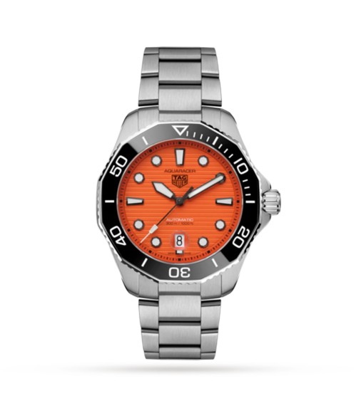 TAG Heuer Aquaracer Professional 300 43mm Orange Diver Mens Watch WBP201F.BA0632