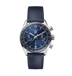 TAG Heuer Carrera Chronograph 39mm Mens Watch Blue CBS2212.FC6535