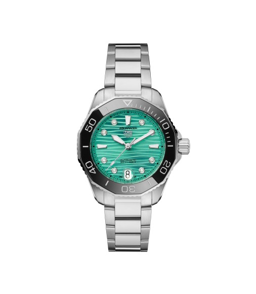 TAG Heuer Aquaracer Professional 300 36mm Ladies Watch Turquoise WBP231K.BA0618